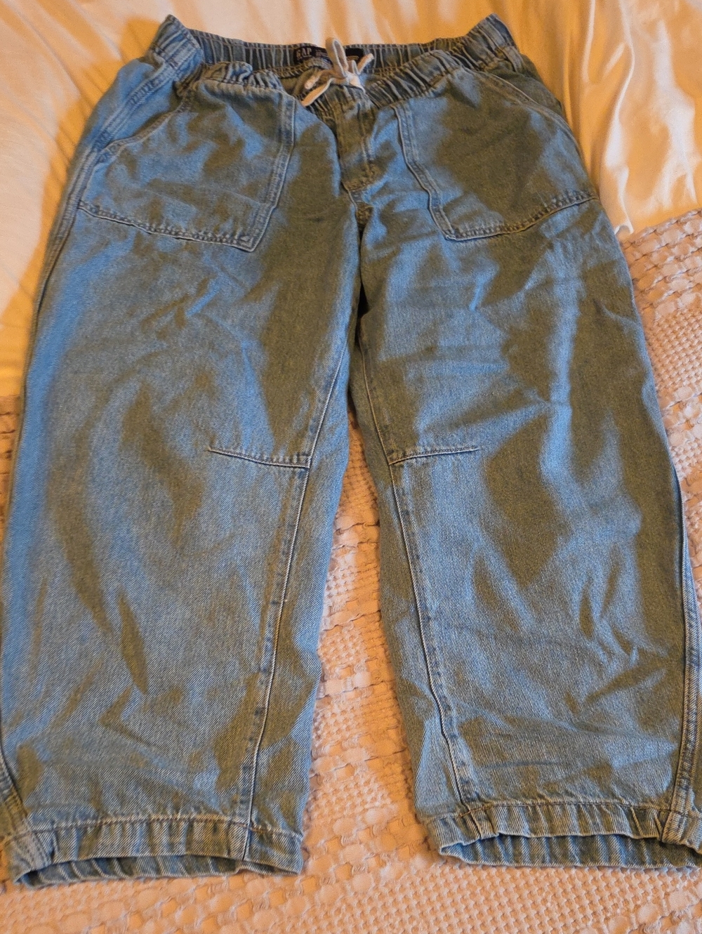 GAP Relaxed Barr Light Blue Denim Pants Lg